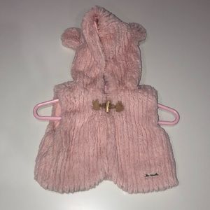 Mayoral pink hooded vest with ears